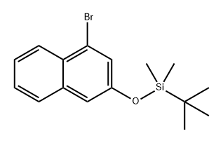 Naphthalene, 1-bromo-3-[[(1,1-dimethylethyl)dimethylsilyl]oxy]-|((4-溴萘-2-基)氧基)(叔丁基)二甲基硅烷