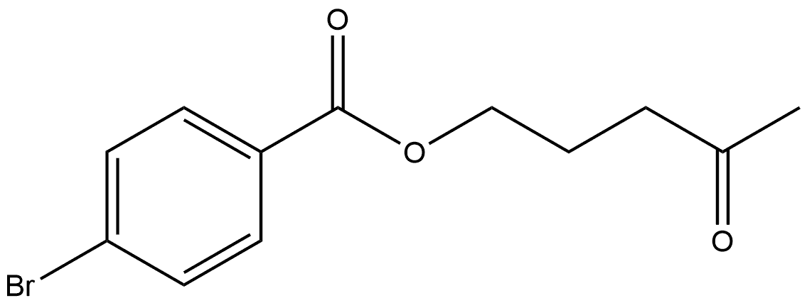 4-Oxopentyl 4-bromobenzoate,2411950-42-8,结构式