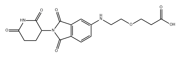 沙利度胺-5-氨基乙氧-丙酸, 2412056-43-8, 结构式