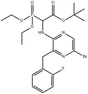 2412091-20-2 Glycine, N-[5-bromo-3-[(2-fluorophenyl)methyl]-2-pyrazinyl]-2-(diethoxyphosphinyl)-, 1,1-dimethylethyl ester