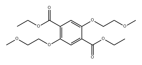 1,4-Benzenedicarboxylic acid, 2,5-bis(2-methoxyethoxy)-, 1,4-diethyl ester Structure