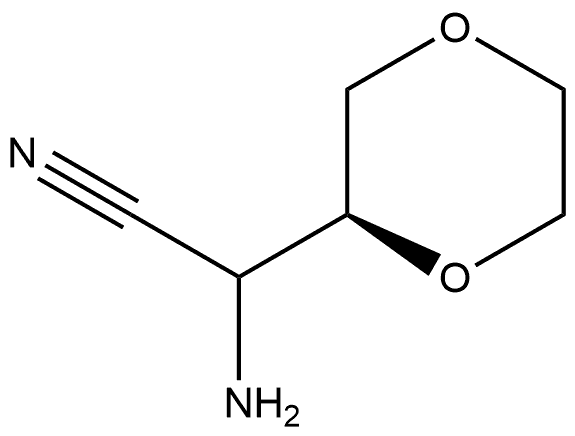 (2S)-α-Amino-1,4-dioxane-2-acetonitrile Struktur
