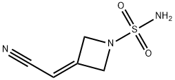 1-Azetidinesulfonamide, 3-(cyanomethylene)- Struktur