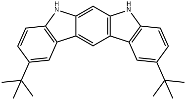 Indolo[2,3-b]carbazole, 2,10-bis(1,1-dimethylethyl)-5,7-dihydro- Structure