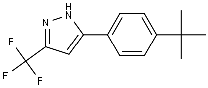 5-[4-(1,1-Dimethylethyl)phenyl]-3-(trifluoromethyl)-1H-pyrazole Structure