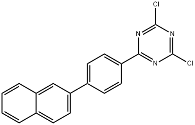 2,4-二氯-6-[4-(2-萘基)苯基]-1,3,5-三嗪 结构式