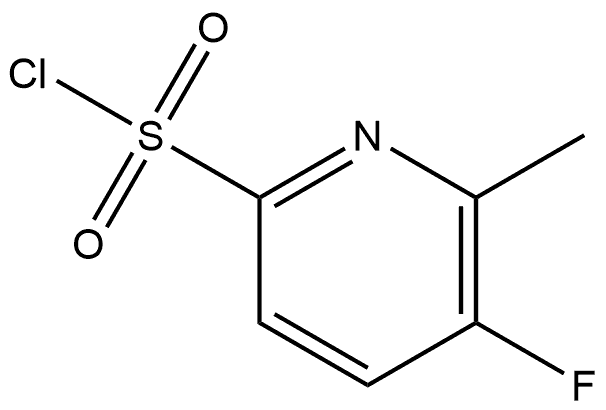 5-fluoro-6-methylpyridine-2-sulfonyl chloride Struktur