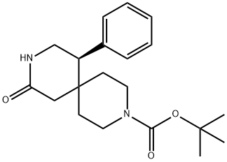 3,9-Diazaspiro[5.5]undecane-3-carboxylic acid, 10-oxo-7-phenyl-, 1,1-dimethylethyl ester, (7R)- Structure