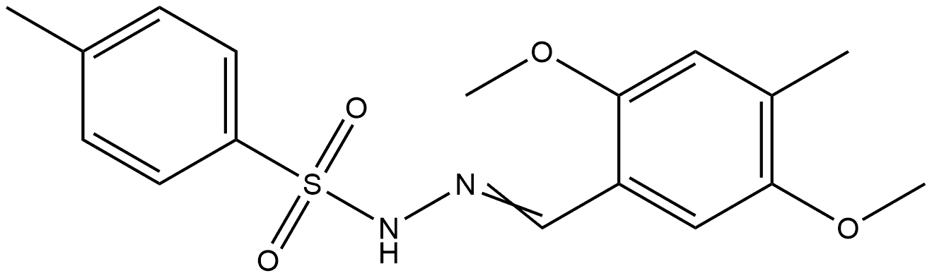 4-Methylbenzenesulfonic acid 2-[(2,5-dimethoxy-4-methylphenyl)methylene]hydra... Structure