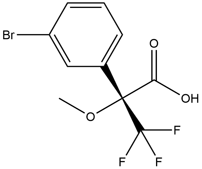 (2R)-2-(3-bromophenyl)-3,3,3-trifluoro-2-methoxy-propanoic acid,2413046-52-1,结构式