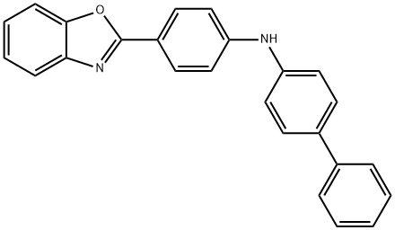 [1,1'-Biphenyl]-4-amine, N-[4-(2-benzoxazolyl)phenyl]- Structure