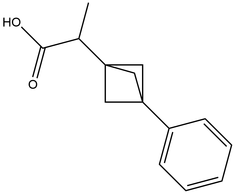 Bicyclo[1.1.1]pentane-1-acetic acid, α-methyl-3-phenyl- Structure