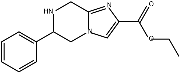 Imidazo[1,2-a]pyrazine-2-carboxylic acid, 5,6,7,8-tetrahydro-6-phenyl-, ethyl ester,2413407-20-0,结构式
