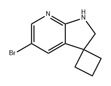 Spiro[cyclobutane-1,3'-[3H]pyrrolo[2,3-b]pyridine], 5'-bromo-1',2'-dihydro- Struktur