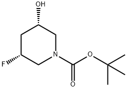 (3R,5S)-3-氟-5-羟基哌啶-1-羧酸叔丁酯,2413848-18-5,结构式