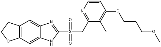 3H-Furo[2,3-f]benzimidazole, 6,7-dihydro-2-[[[4-(3-methoxypropoxy)-3-methyl-2-pyridinyl]methyl]sulfonyl]- Structure