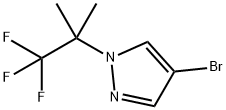 4-溴-1-(1,1,1-三氟-2-甲基丙-2-基)-1H-吡唑, 2414008-33-4, 结构式