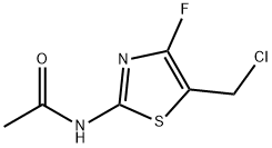 N-[5-(Chloromethyl)-4-fluoro-2-thiazolyl]acetamide Struktur