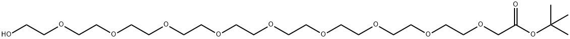 HO-PEG9-CH2COOtBu Structure