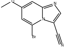 2414477-45-3 Imidazo[1,2-a]pyridine-3-carbonitrile, 5-bromo-7-methoxy-