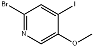 Pyridine, 2-bromo-4-iodo-5-methoxy- 化学構造式