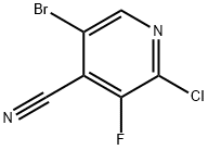 5-溴-2-氯-3-氟异烟腈 结构式