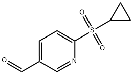 6-(环丙基磺酰基)-3-吡啶甲醛,2415308-69-7,结构式