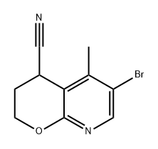 2H-Pyrano[2,3-b]pyridine-4-carbonitrile, 6-bromo-3,4-dihydro-5-methyl- 结构式