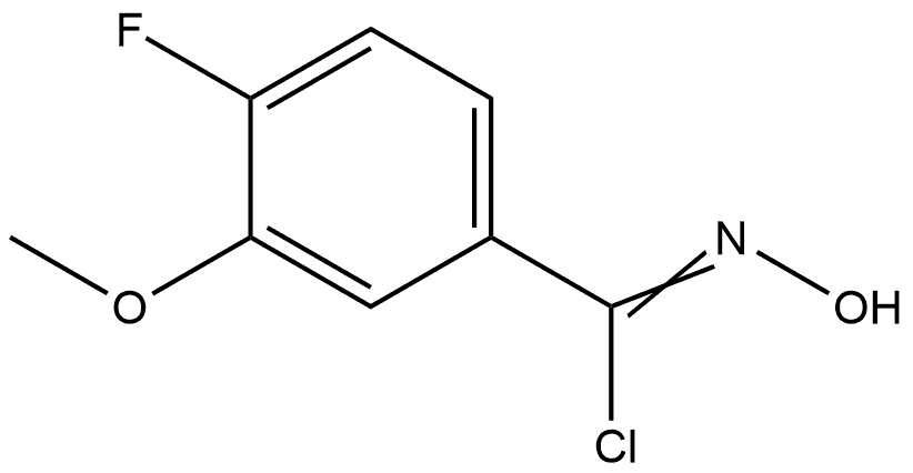 4-Fluoro-N-hydroxy-3-methoxybenzimidoyl Chloride Structure