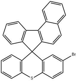 Spiro[7H-benzo[c]fluorene-7,9'-[9H]thioxanthene], 2'-bromo- Struktur