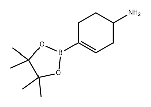 3-Cyclohexen-1-amine, 4-(4,4,5,5-tetramethyl-1,3,2-dioxaborolan-2-yl)- 化学構造式