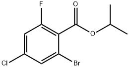 Isopropyl 2-bromo-4-chloro-6-fluorobenzoate Struktur