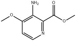 3-氨基-4-甲氧基吡啶甲酸甲酯 结构式