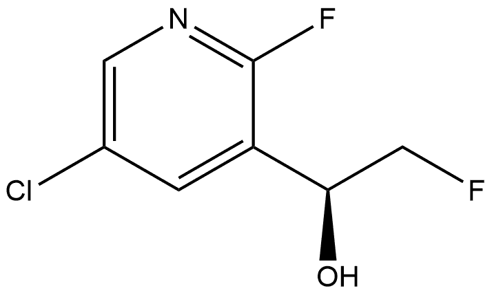 (αS)-5-Chloro-2-fluoro-α-(fluoromethyl)-3-pyridinemethanol Struktur