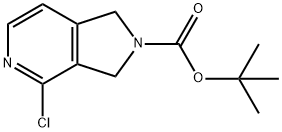 2-BOC-4-氯-2,3-二氢-1H-吡咯并[3,4-C]吡啶,2416229-04-2,结构式