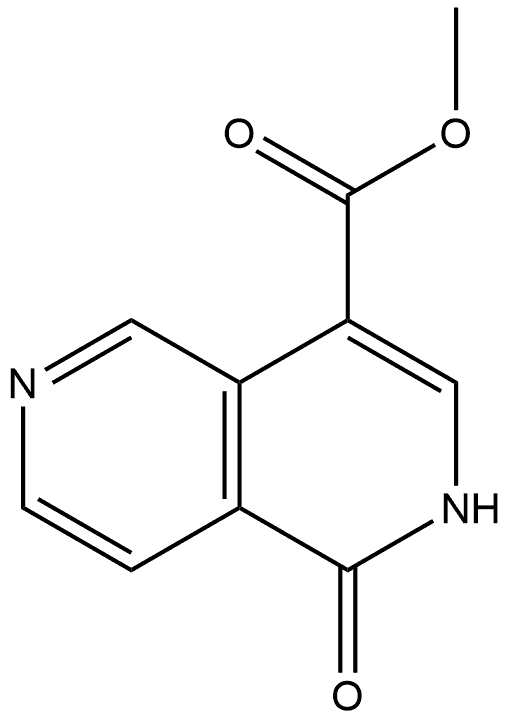 Methyl 1-oxo-1,2-dihydro-2,6-naphthyridine-4-carboxylate Struktur