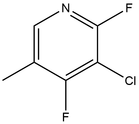 3-Chloro-2,4-difluoro-5-methylpyridine Struktur