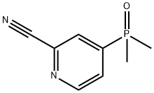 4-(二甲基磷酰基)吡啶-2-甲腈, 2416236-38-7, 结构式