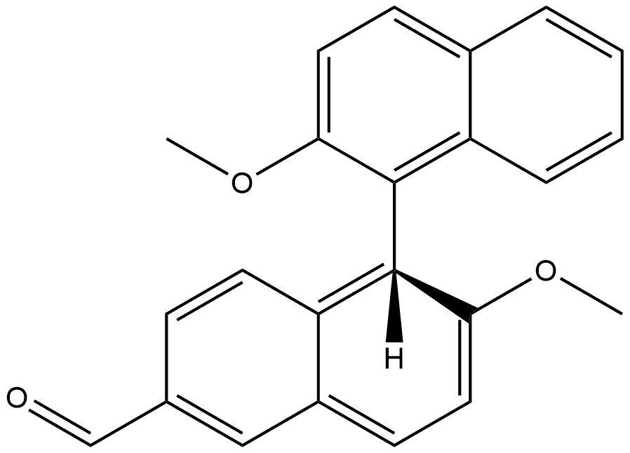 (1S)-2,2′-Dimethoxy[1,1′-binaphthalene]-6-carboxaldehyde,2416306-61-9,结构式