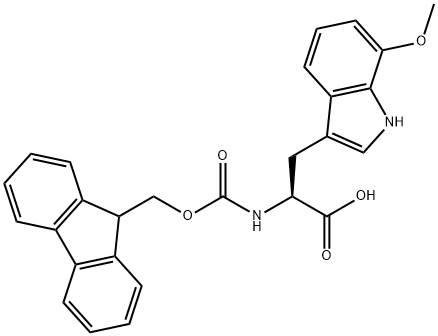 N-Fmoc-7-methoxy-L-tryptophan Structure