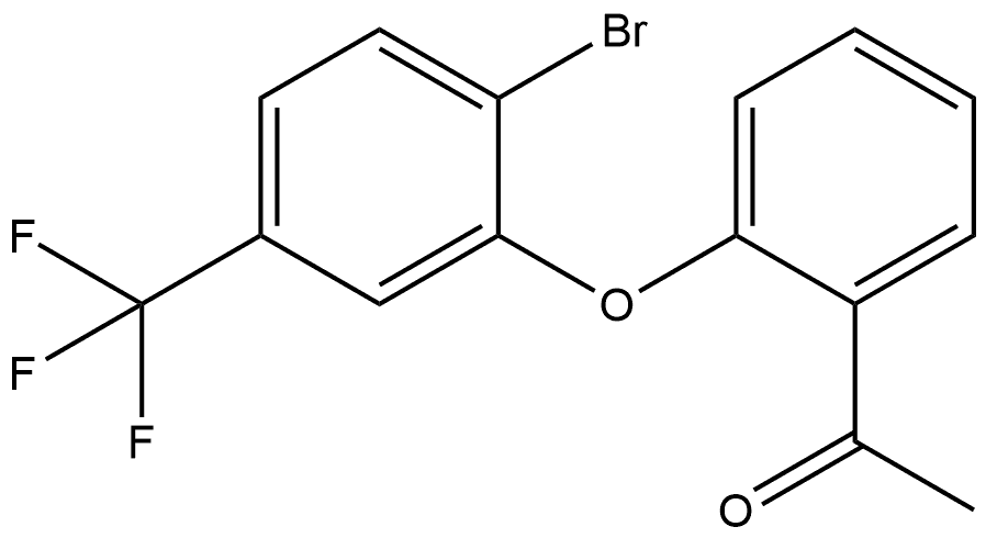 1-[2-[2-Bromo-5-(trifluoromethyl)phenoxy]phenyl]ethanone Structure