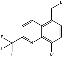 Quinoline, 8-bromo-5-(bromomethyl)-2-(trifluoromethyl)- Structure