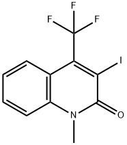 2(1H)-Quinolinone, 3-iodo-1-methyl-4-(trifluoromethyl)- Struktur
