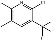 Pyridine, 2-chloro-5,6-dimethyl-3-(trifluoromethyl)- Structure