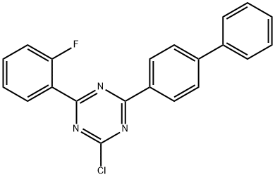 1,3,5-Triazine, 2-[1,1'-biphenyl]-4-yl-4-chloro-6-(2-fluorophenyl)- 结构式