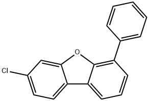 Dibenzofuran, 3-chloro-6-phenyl- 化学構造式