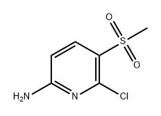 2-Pyridinamine, 6-chloro-5-(methylsulfonyl)- Structure
