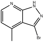 3-Bromo-4-methyl-1H-pyrazolo[3,4-b]pyridine 化学構造式