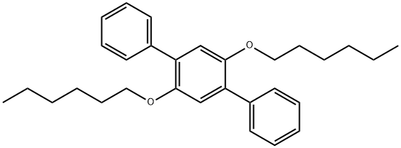 1,1':4',1''-Terphenyl, 2',5'-bis(hexyloxy)- Structure