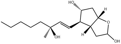 2H-Cyclopenta[b]furan-2,5-diol, hexahydro-4-[(1E,3S)-3-hydroxy-3-methyl-1-octen-1-yl]-, (3aR,4R,5R,6aS)- Structure